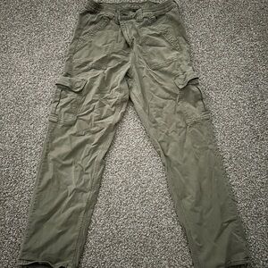 Green American Eagle Baggy Cargo Pants